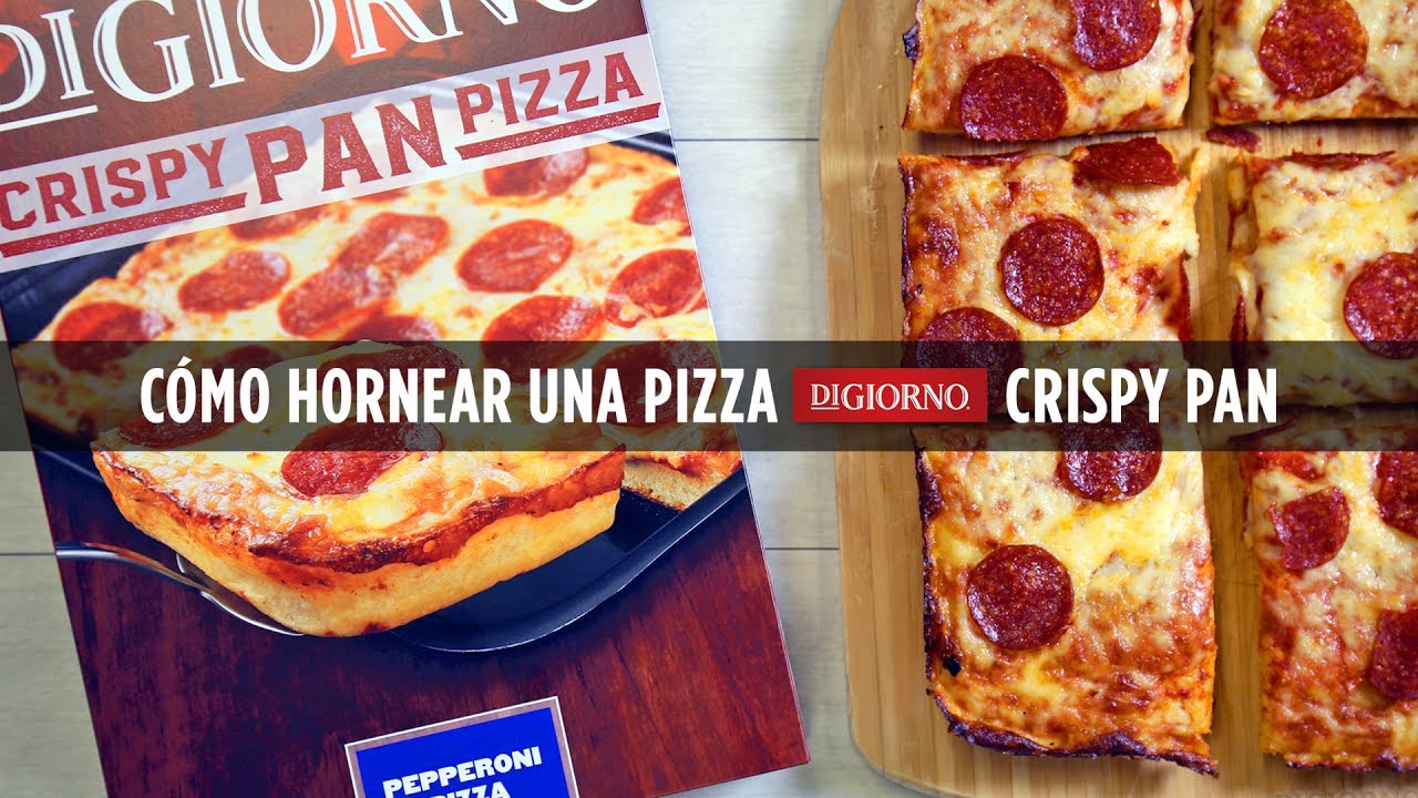 Cómo hornear una pizza DiGiorno Crispy Pan