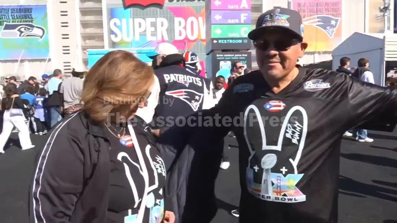 Fans talk Bad Bunny; the Seattle Seahawks arriving at Super Bowl 60