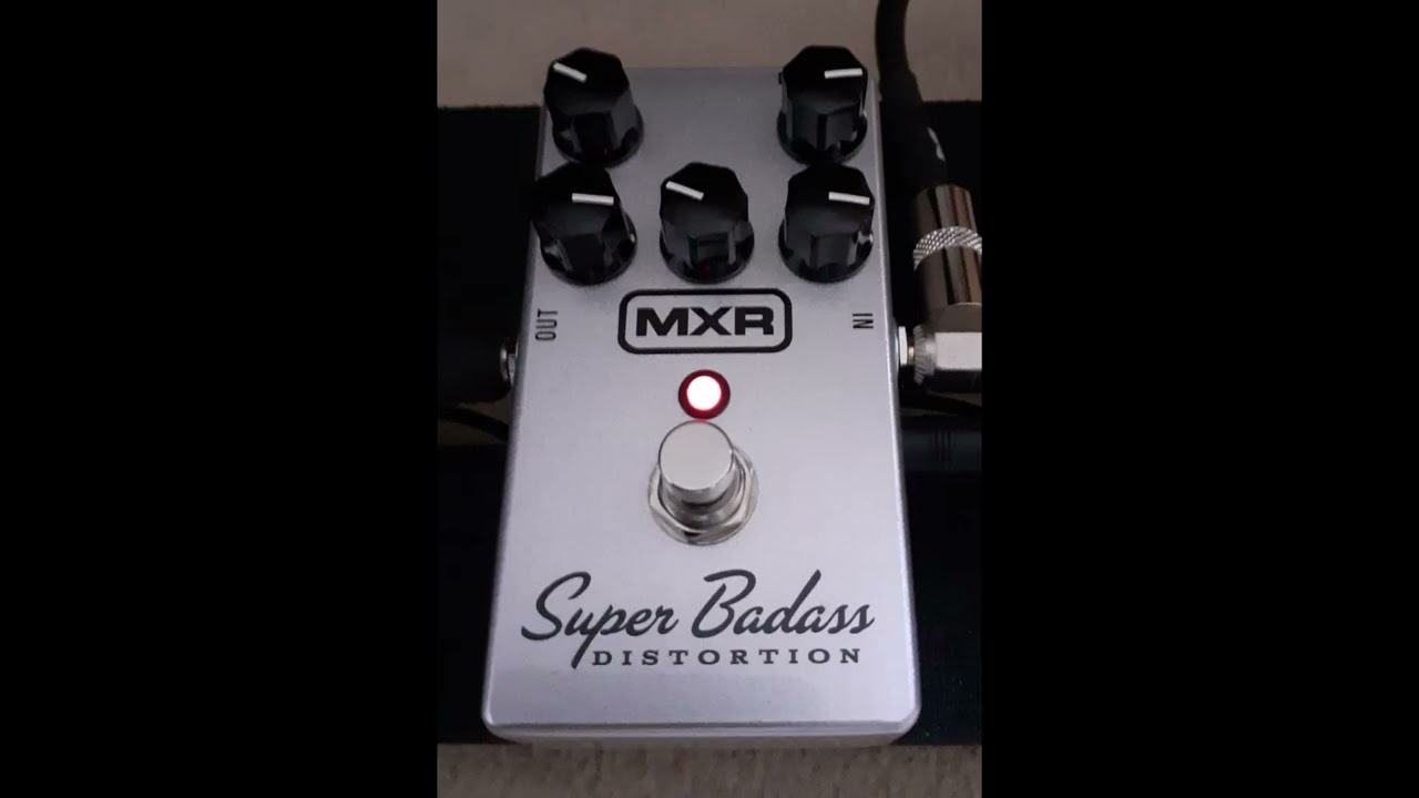 MXR Super Badass Distortion Pedal Demonstration - 5 settings