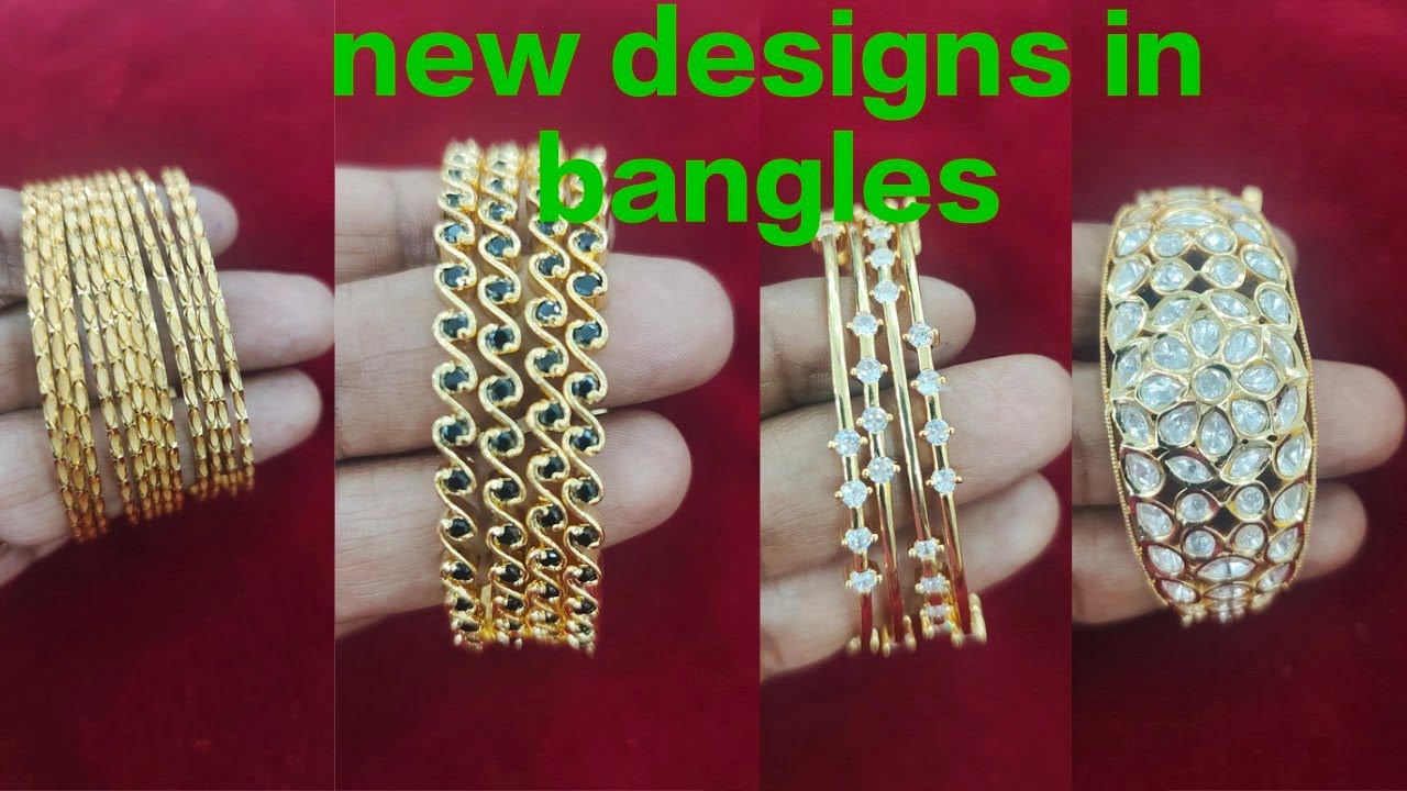 gold bangles designs in 1 gram gold