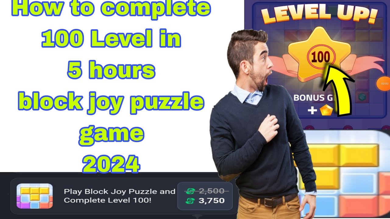How to complete 100 Level block joy puzzle game 2024