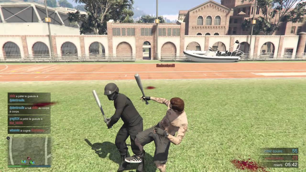 GTA V : Affrontement a la batte de baseball