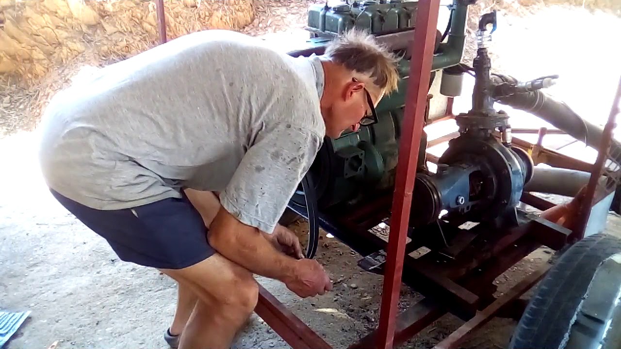 Lister SR3 driving water pump part 5