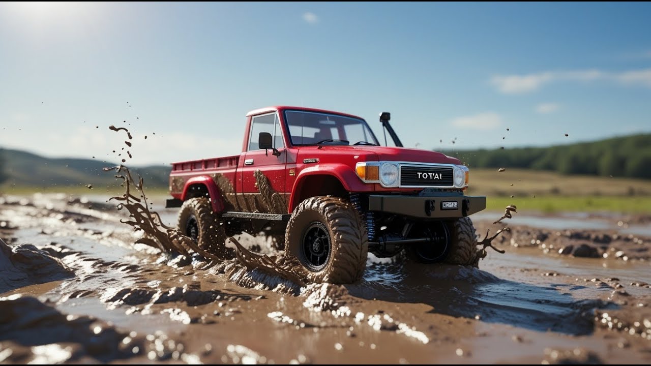 Toyota Land Cruiser LC79 RC Destroys the Trail! | MNRC MN82 1/12 Off-road Forest Run