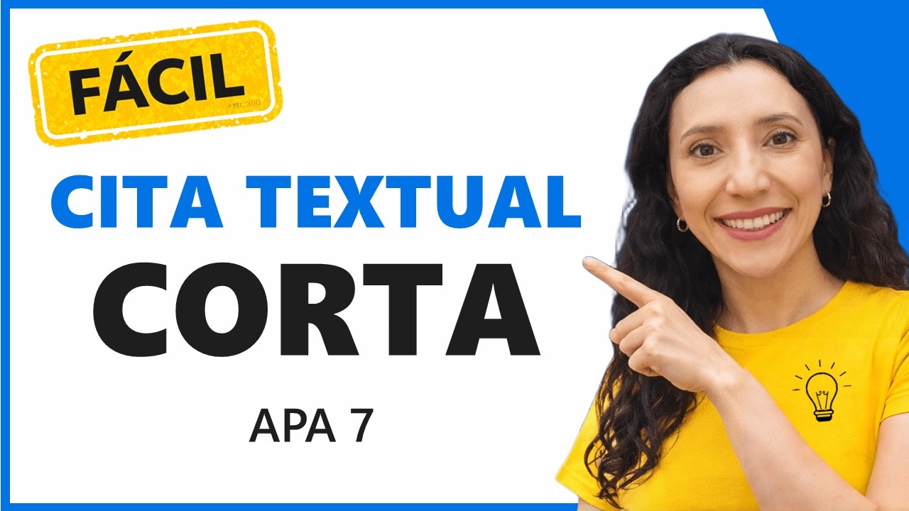 📗📐 Cómo hacer una cita textual con menos de 40 palabras FÁCIL 2021 (cita directa corta APA 7)