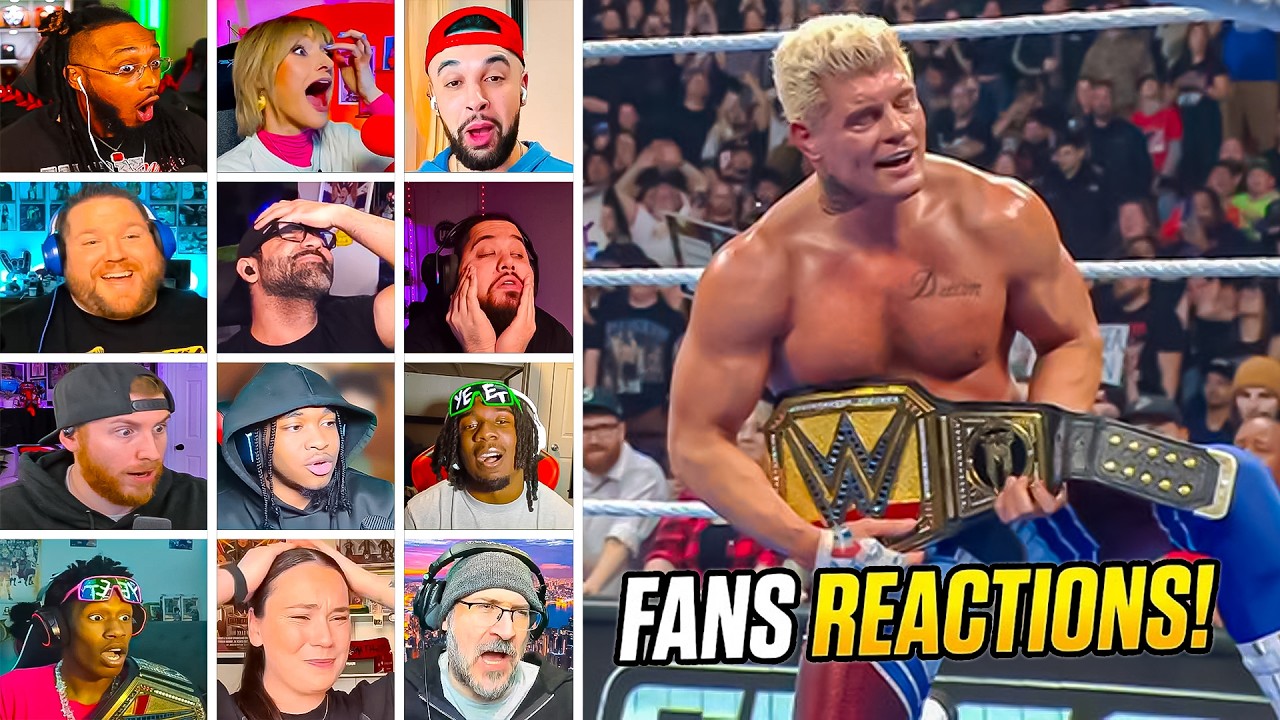 WWE Fans Reactions! Cody Rhodes Wins WWE Title | #wwesmackdown #codyrhodes #drewmcintyre