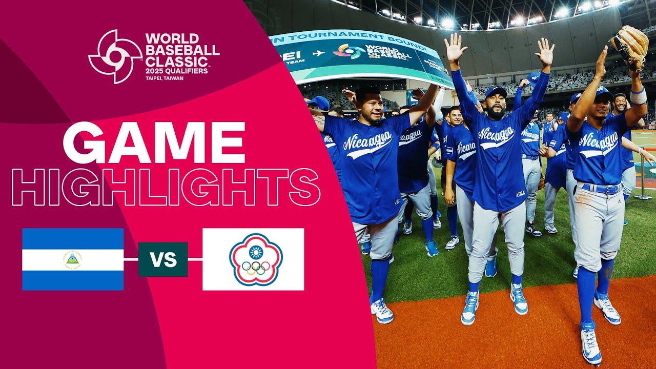 Nicaragua vs. Chinese Taipei | 2025 World Baseball Classic Qualifier Highlights