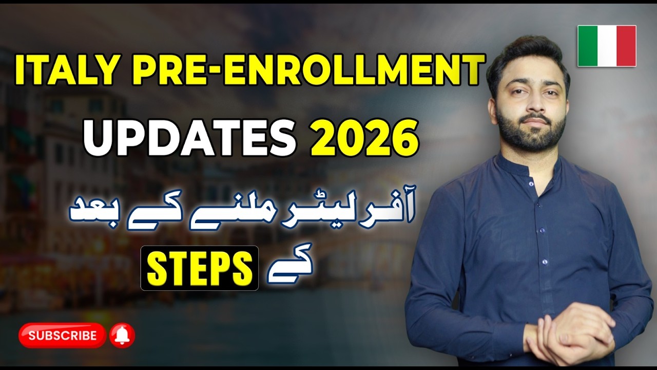 Italy Pre Enrollment 2026 Updates  Appointment & Bank Statement Guide (Step by Step)