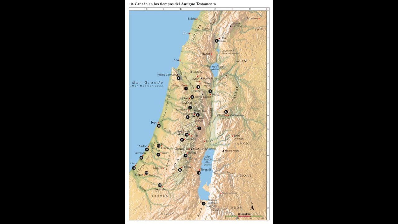 Geografía Bíblica. Mapas bíblicos