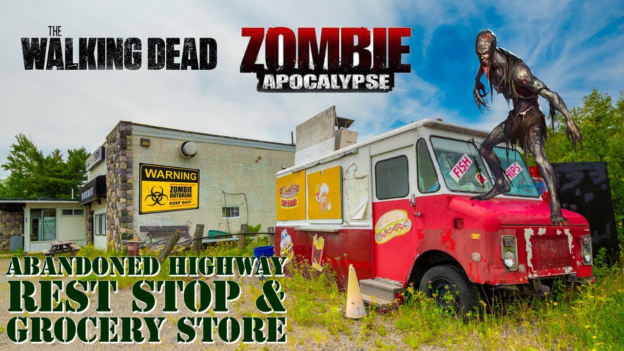 Abandoned Zombie Apocalypse Gas Station and Grocery Store - Looks Like The Walking Dead!!