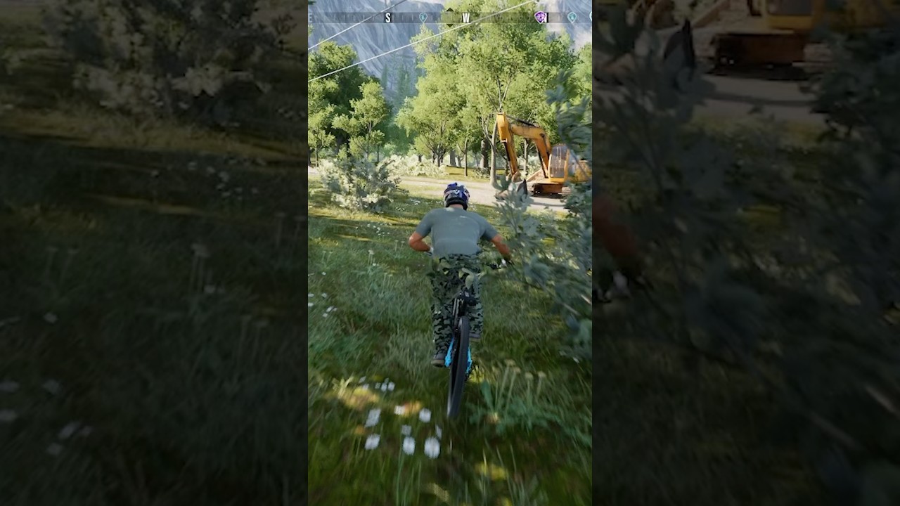 when your local trail is having work done😱 #mavrix #mtb #mavrixgame #videogame