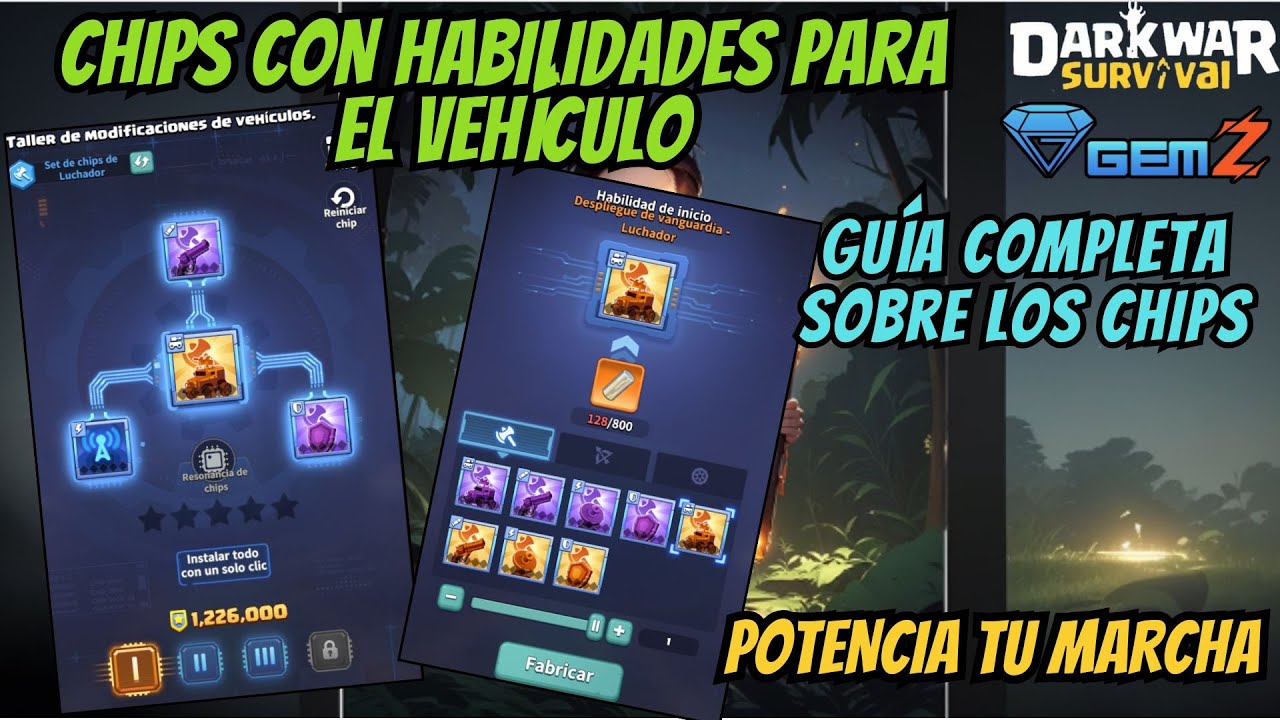 ESTA ES LA FORMA DE UTILIZAR LOS CHIPS DE VEHÍCULO - Dark War Survival