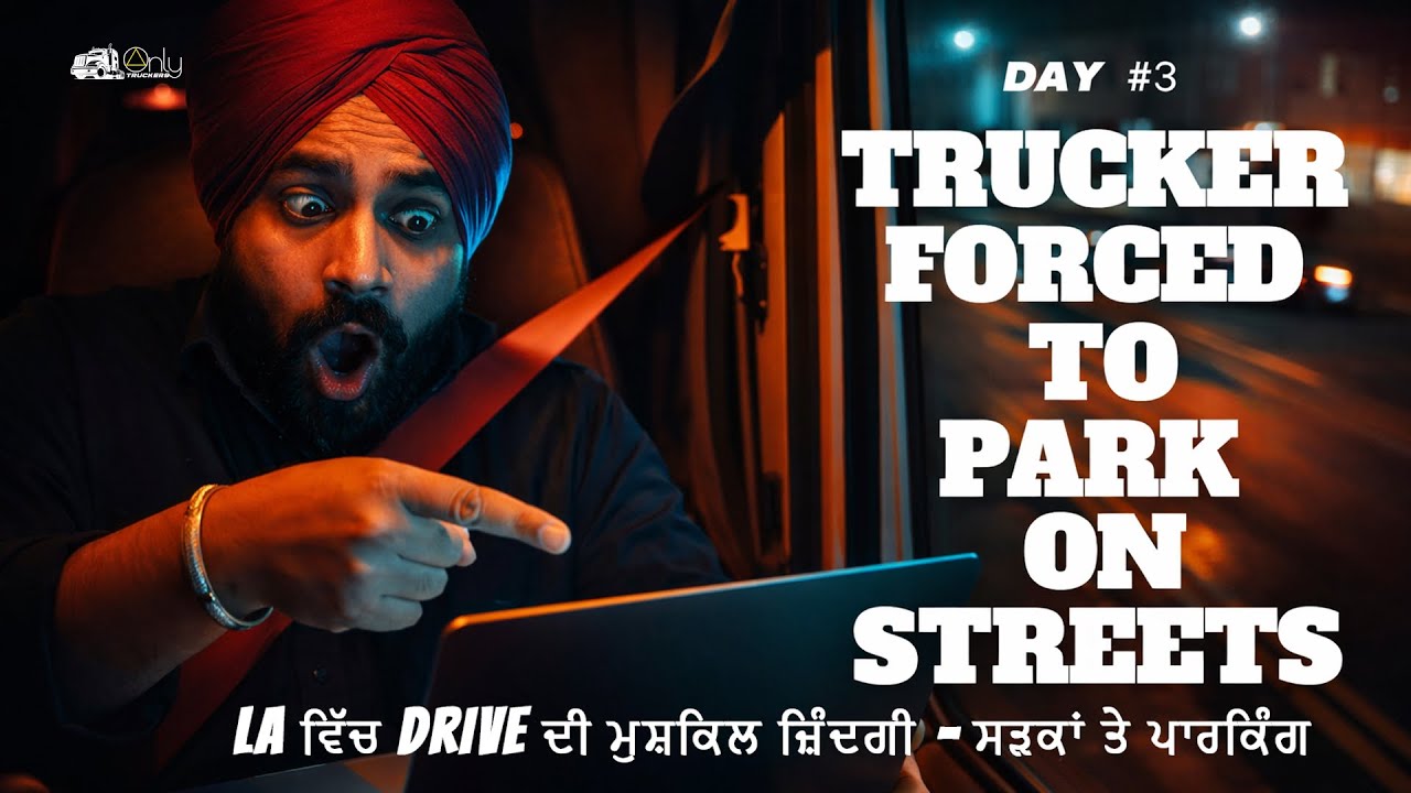 Day 3 - LA ਵਿੱਚ DRIVER ਦੀ ਮੁਸ਼ਕਿਲ ਜ਼ਿੰਦਗੀ – ਸੜਕਾਂ ਤੇ ਪਾਰਕਿੰਗ  #truckdrivers #truckdrivers  #trucking