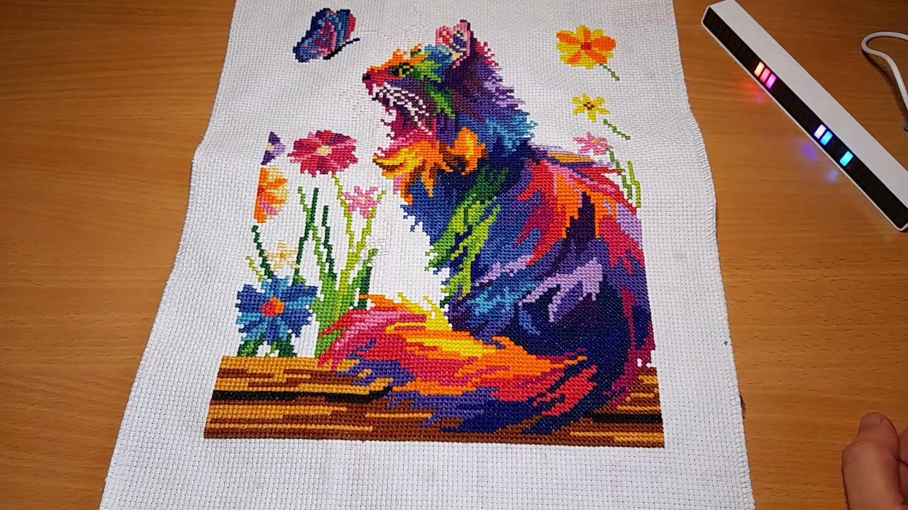 My third buy from Temu of #crossstitchkits worth it or not?  Still wondering (tested and finished)