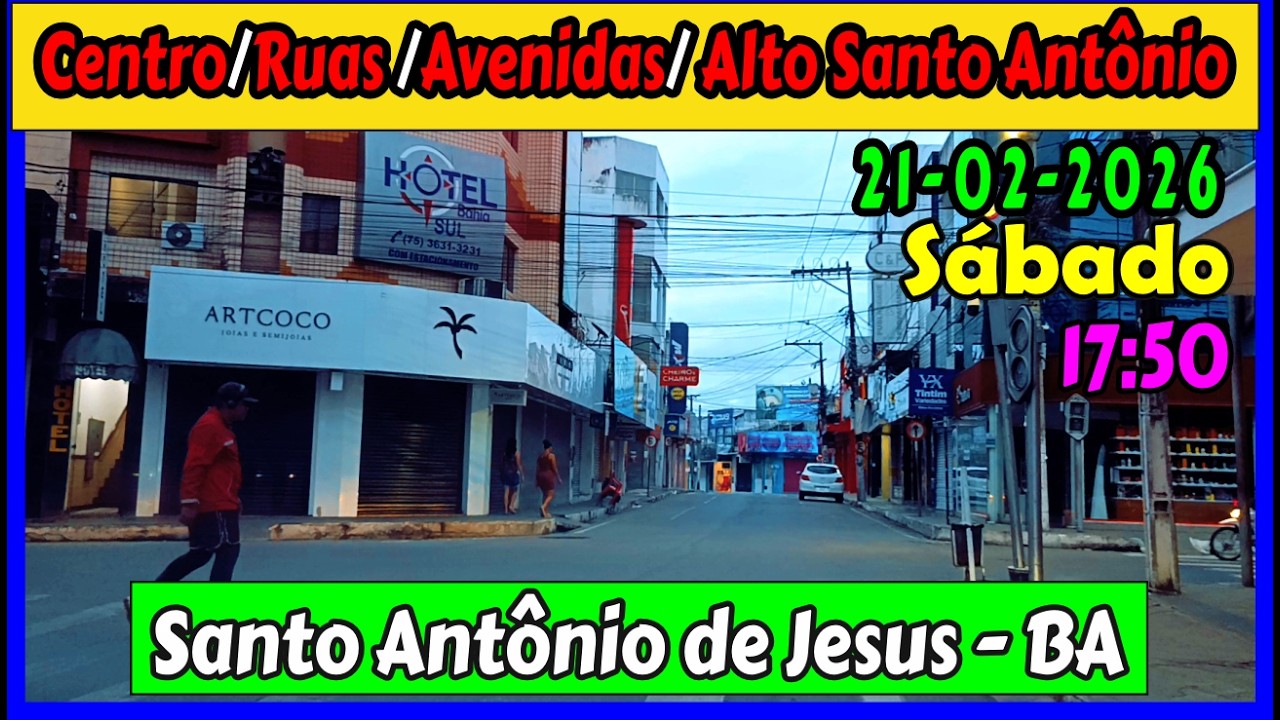 🔴 Santo Antônio de Jesus - Bahia. Bairro Alto - Sábado 21/02/2026