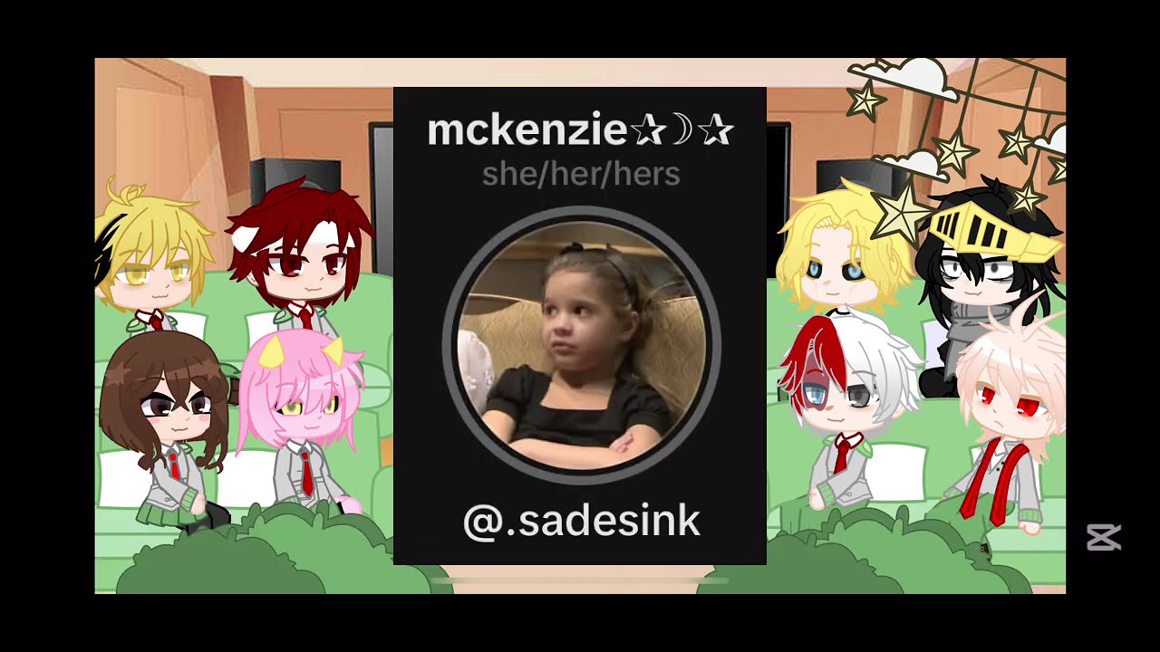 ￼Mha react to deku as Maddie ￼
