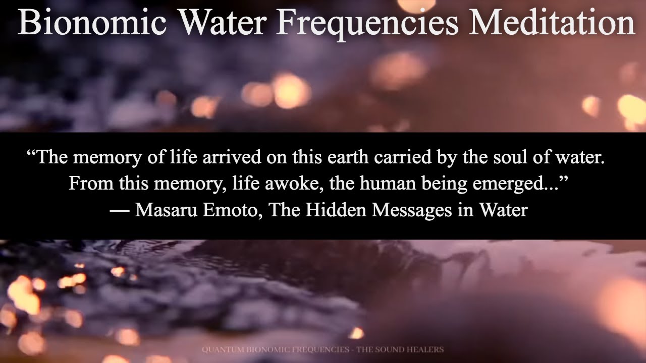 Water Vibrations I  Bionomic Frequencies For Body, Mind & Soul Full Restoration I Explorative Sounds