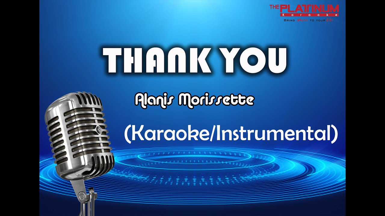 Thank You - Alanis Morissette (Karaoke/Instrumental)