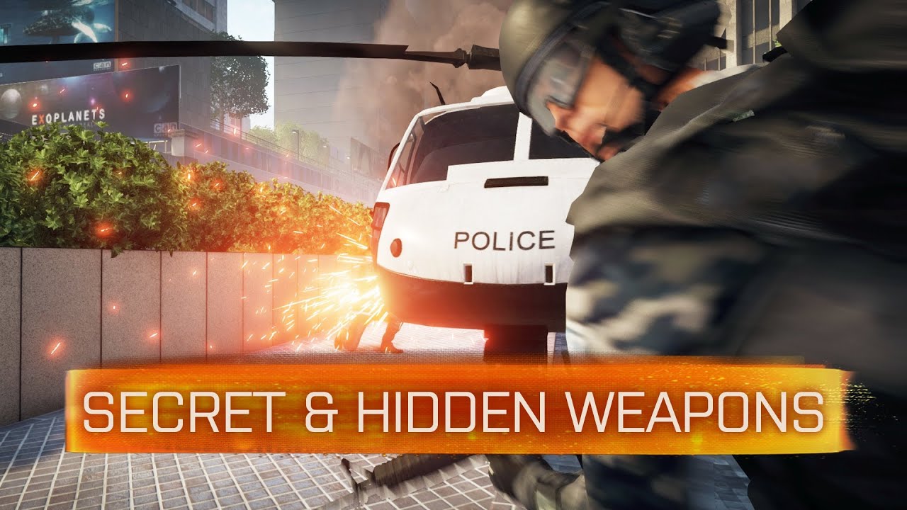 Secret & Hidden Weapons Revealed - Battlefield Hardline Commentary