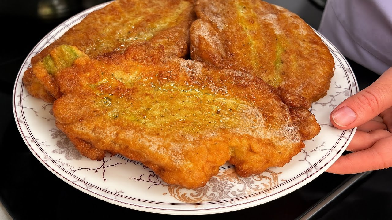 Турецкая жена бизнесмена открывает секрет: Жареные кабачки вкуснее мяса! Рецепт готов за 60 минут.