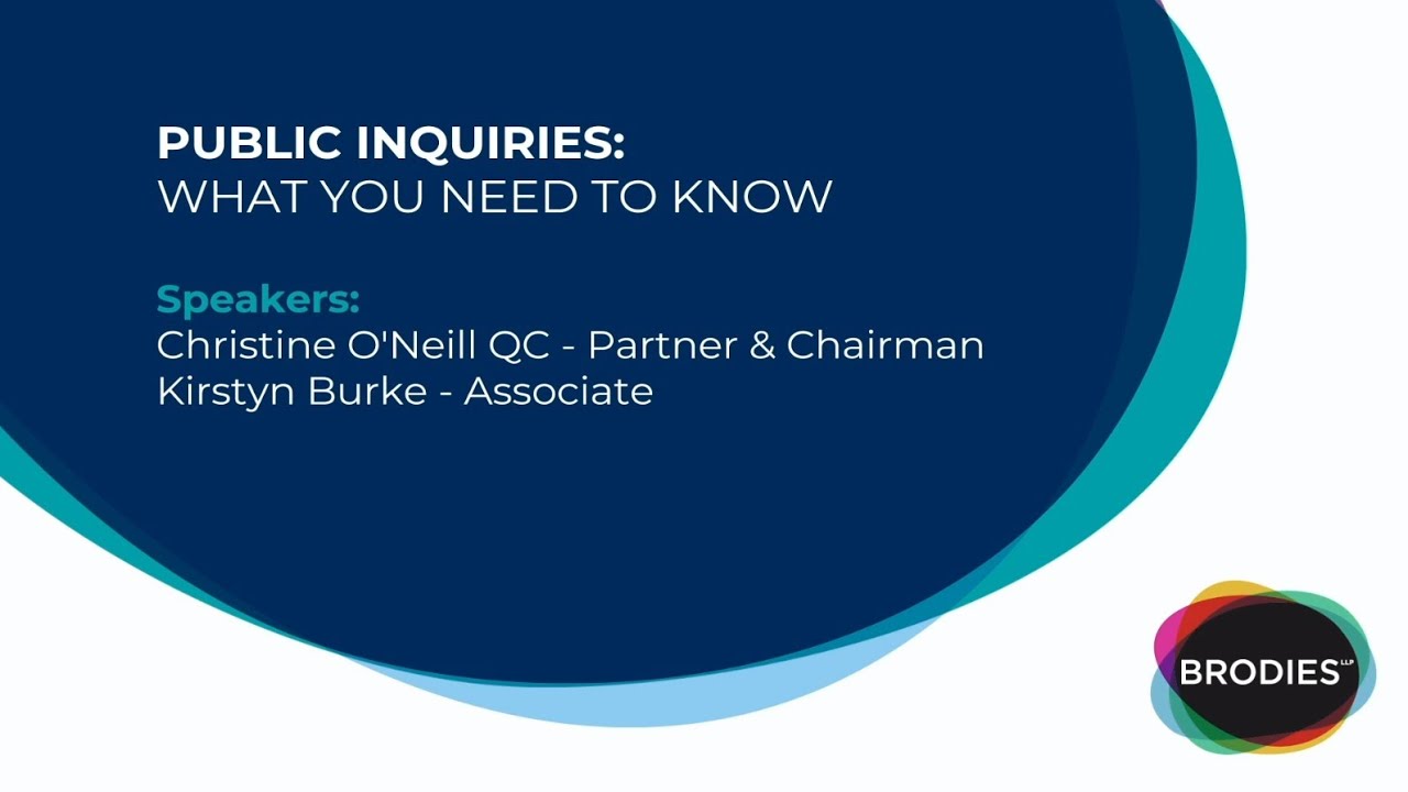 Public inquiries: What you need to know