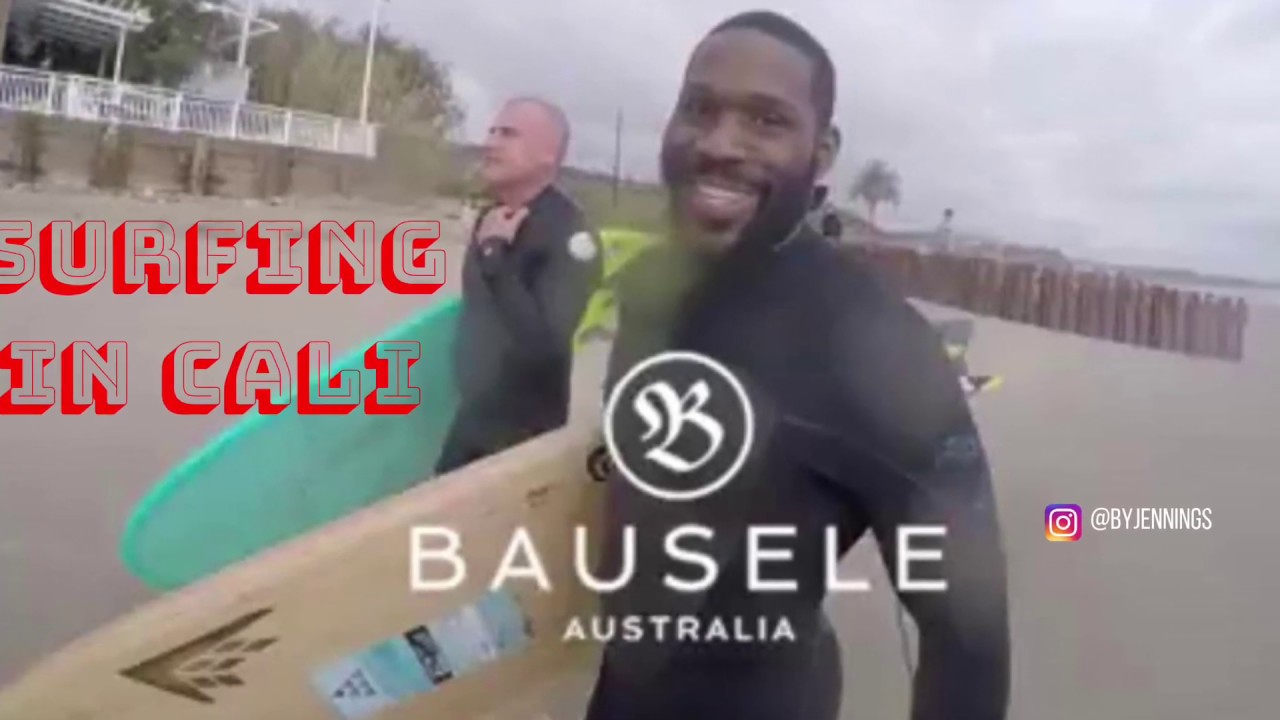 B.Y Jennings Surfing in California with Dominic Purcell