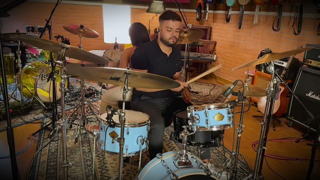 Passagem de som - Bateria Michael Legacy Slim- MORADA AC&Uacute;STICA