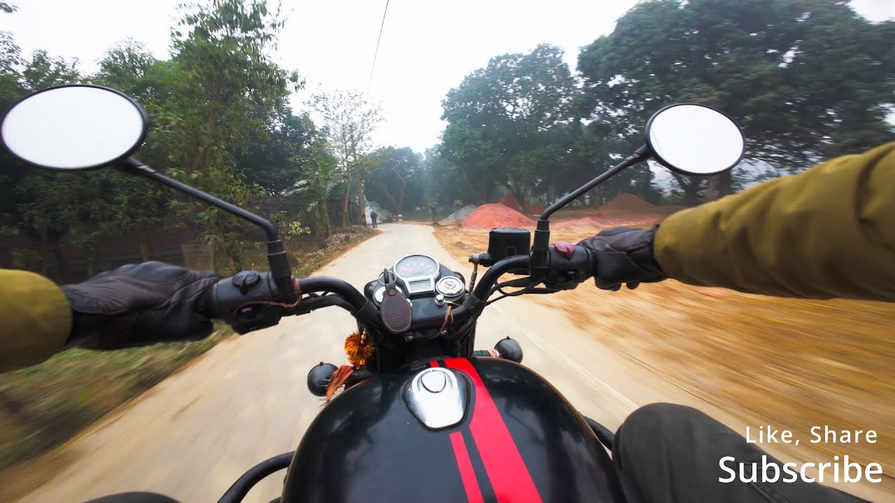 Classic 350 Black Exhaust Sound | Bihar Ride Near Nepal Border 🇮🇳. #viral #viralvideo #bulletlover