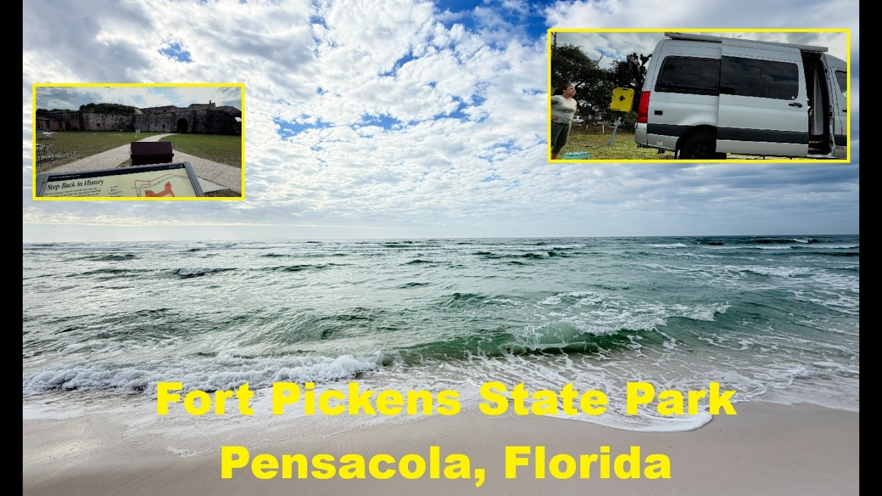 Fort Pckens a Florida State Park. Following Chrissy, Solo Female Van Life