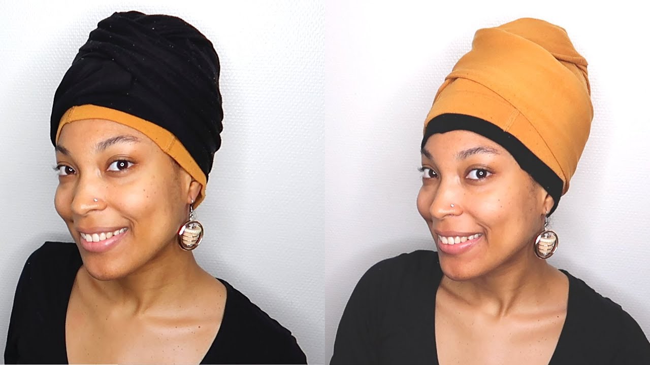 Coiffure Protectrice Pour La Pousse Des Cheveux: DIY Mar&eacute; T&egrave;t|Attach&eacute; de foulard Avec 2 Leggings