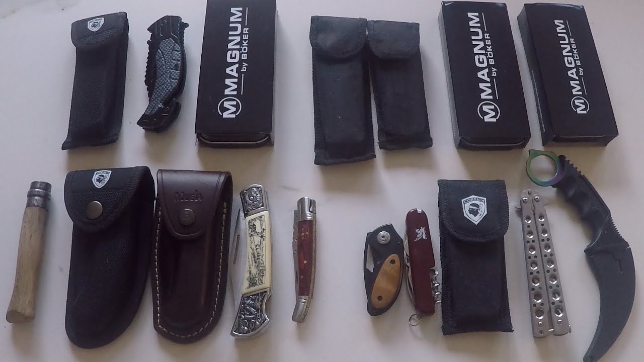 je vous pr&eacute;sente ma collection de couteaux