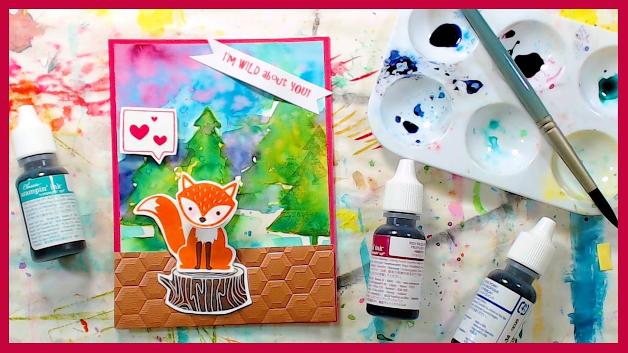 FOXY DIY Bobble-Head Card & Reinker Techniques! Stamp School!