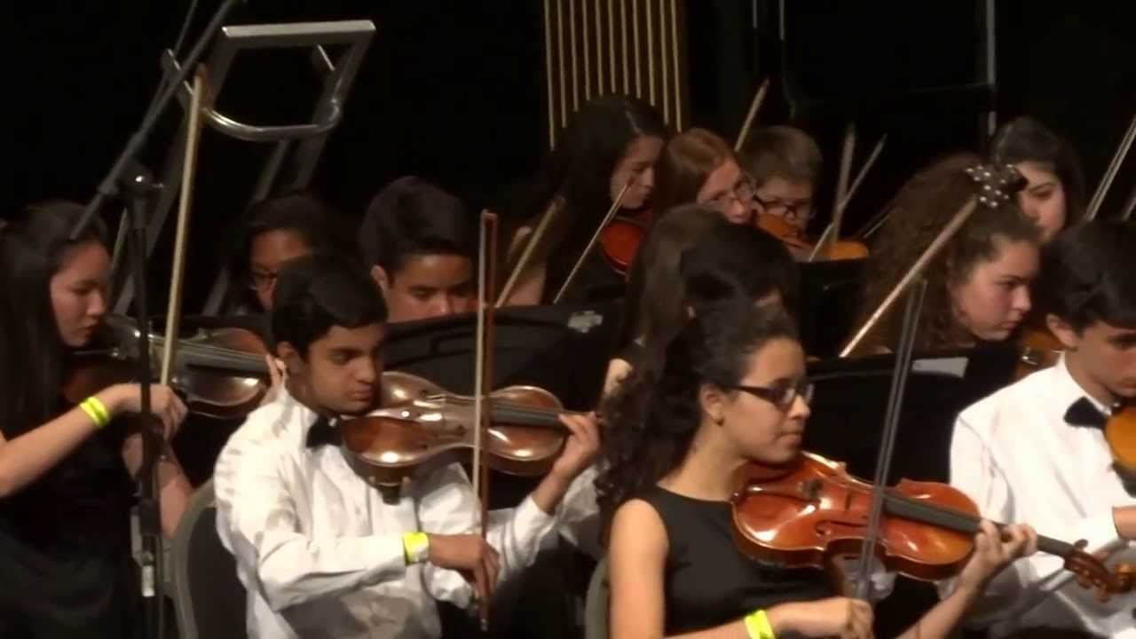 South Miami Middle School Orchestra at Universal Studios March/15/14 Eine Kleine