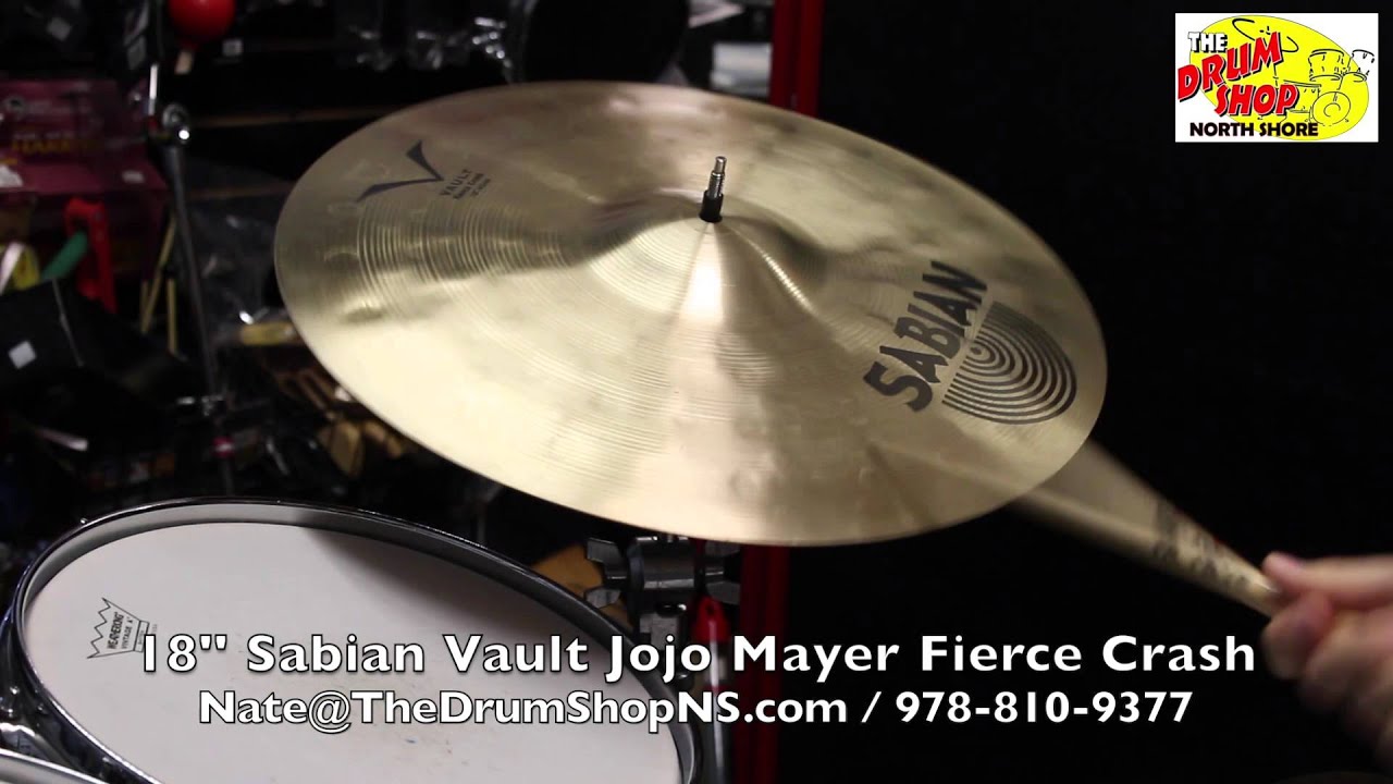 Sabian Vault Jojo Mayer Fierce Crash 18'' - The Drum Shop North Shore