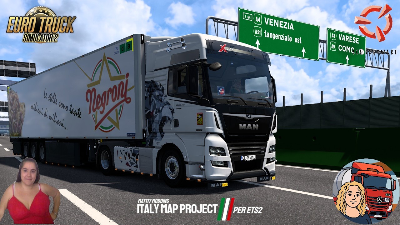 Euro Truck Simulator 2 (1.58) MAN TGX Euro6 by MadSter Delivery Brescia to Milano + DLC's & Mods