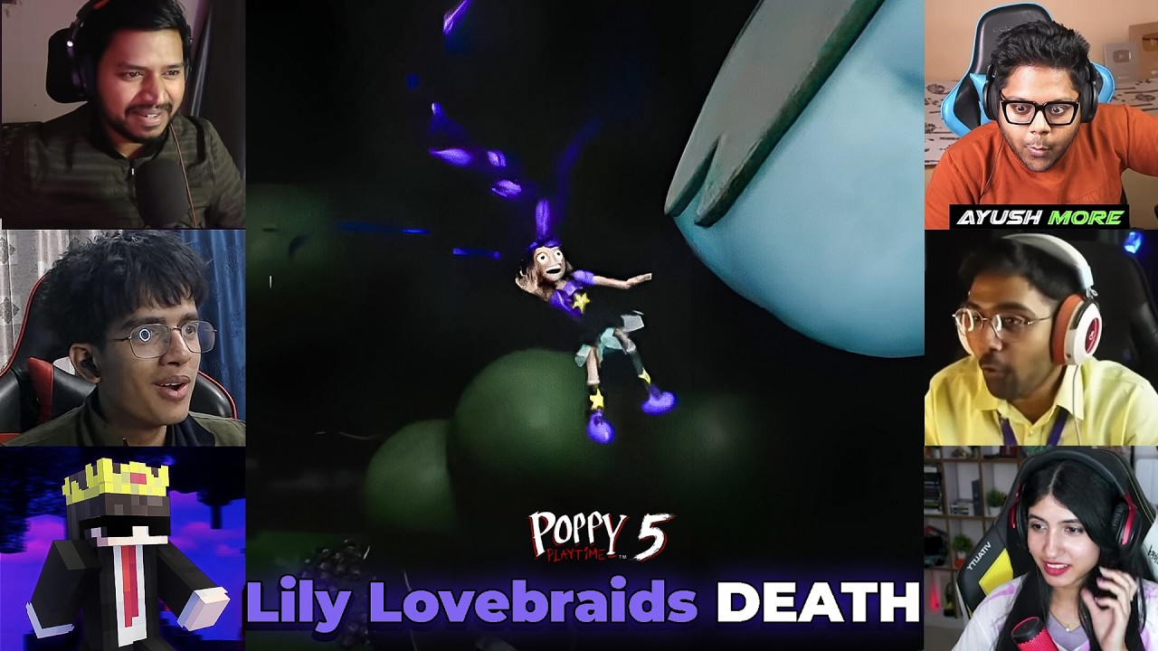 Indian Gamers React to Lily Lovebraids De*th in Poppy Playtime Chapter 5