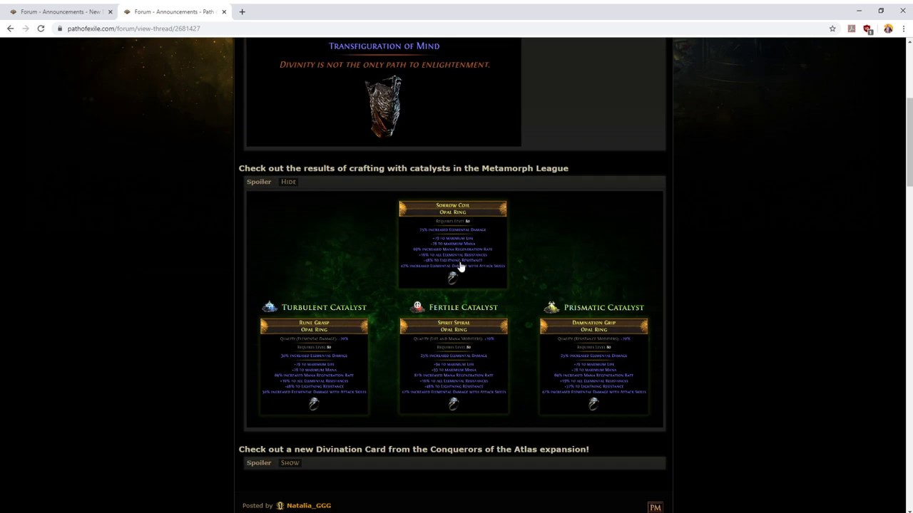 Path of Exile - A Mind over Matter unique, and new bow supports in Conquerors of the Atlas