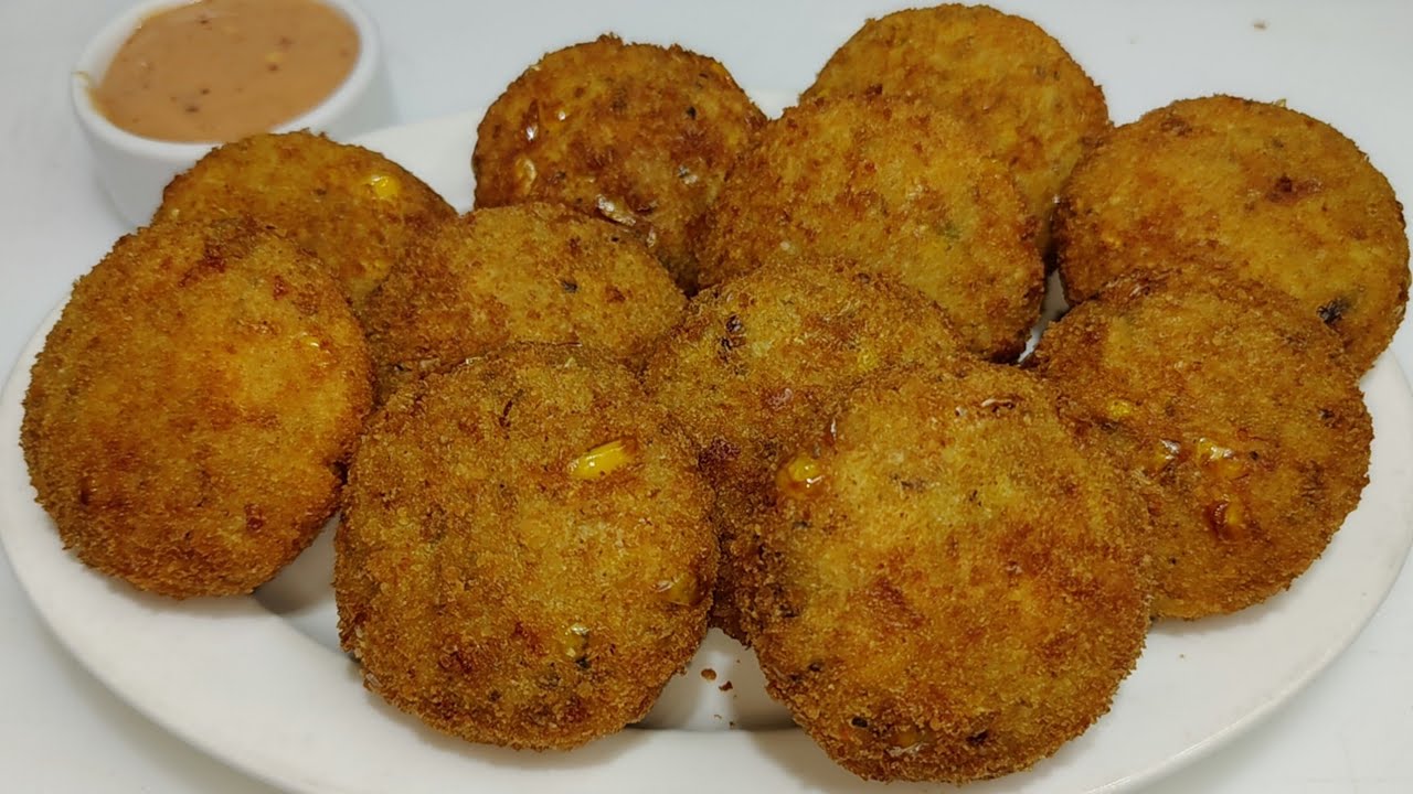 Crispy Corn Cutlet Recipe | कॉर्न कटलेट बनाने का तरीका | Potato Corn Cutlet | Corn Kabab |Chef Ashok