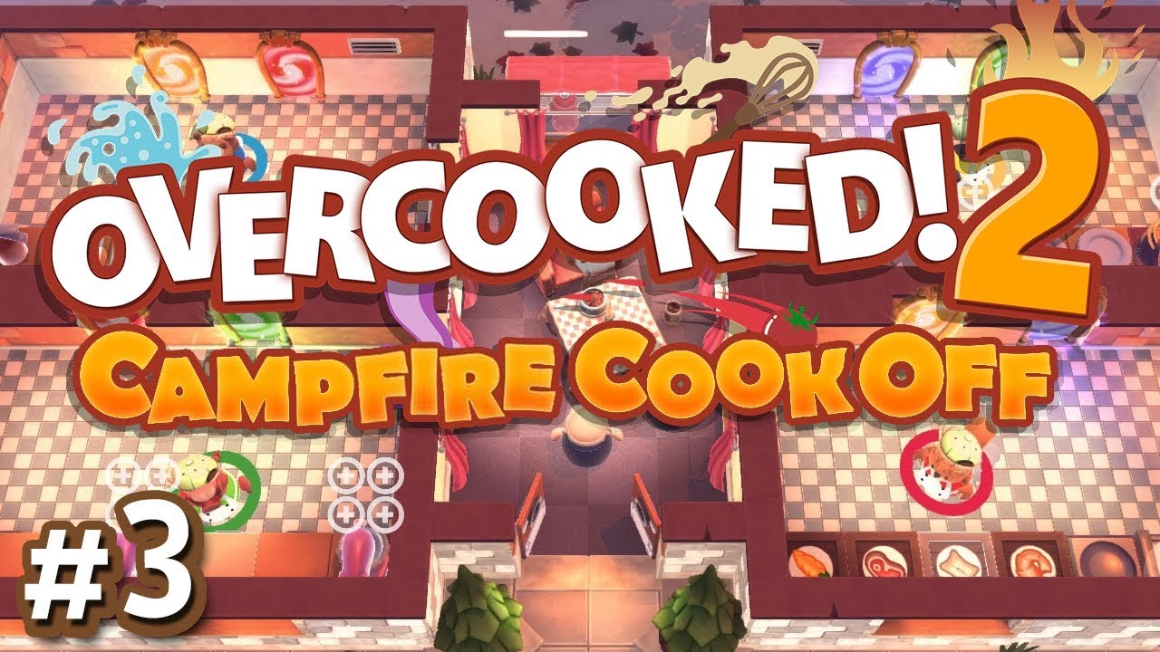 Overcooked 2: Campfire Cook Off - #3 - TELEPORTING DIM SUM!? (4 Player Gameplay)