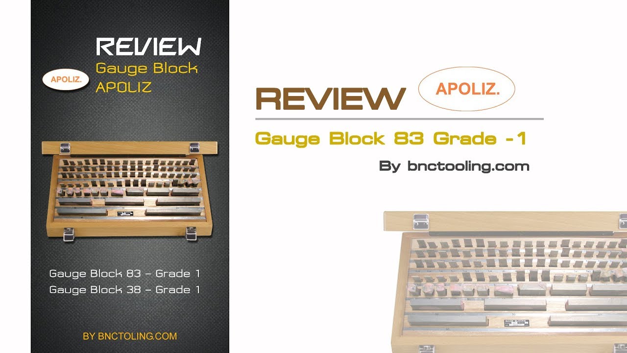 Gauge Block 83 ชิ้นและ 38 ชิ้น Grade  1 ของ APOLIZ