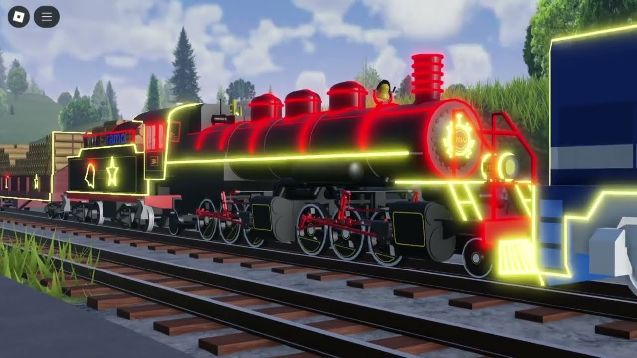 Trens natalinos na Malha Sul! (Trens da Malha Sul) ROBLOX