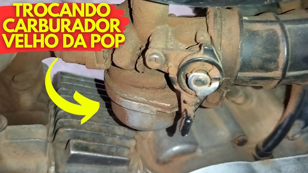 Como trocar o carburador da pop 100?