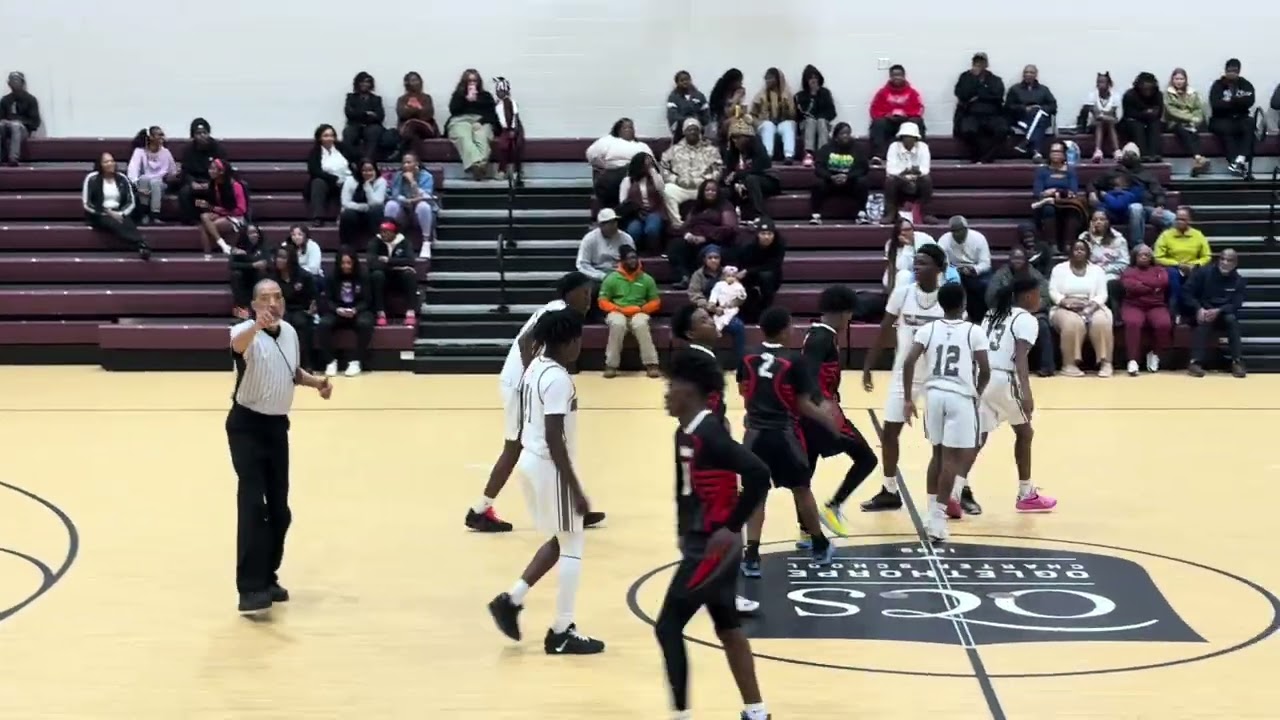 OCS beats Hubert Middle School (54-35) behind a dominant performance from Zion