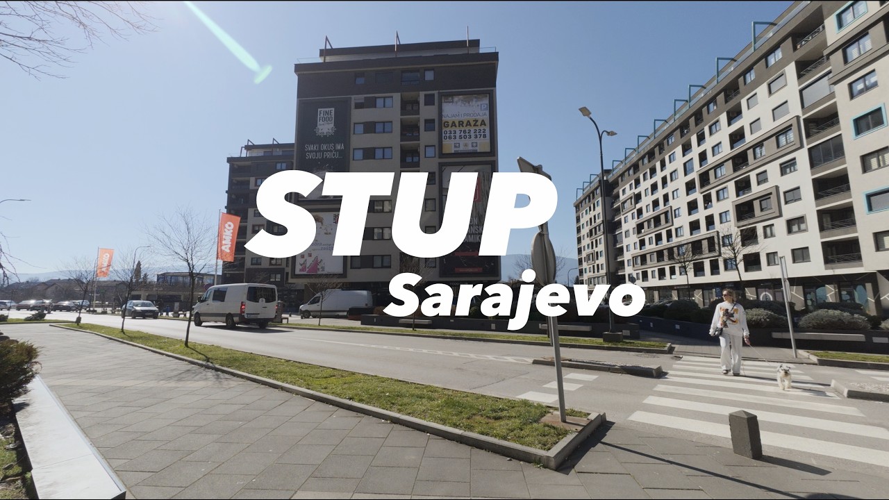 Beton i Sunce: Šetnja Kroz Moderni Stup i Kompleks Bulevar (4K)