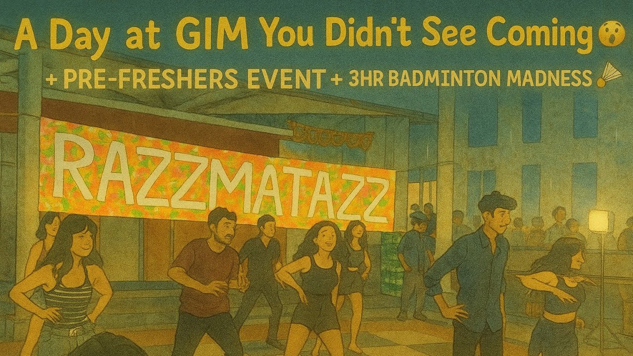 A Day at GIM You Didn’t See Coming 😮 | Pre-Freshers Event + 3hr Badminton Madness 🏸