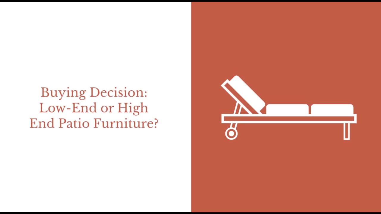 Should You Buy Low End Big Box Retailer Patio Furniture or High End Quality Patio Furniture