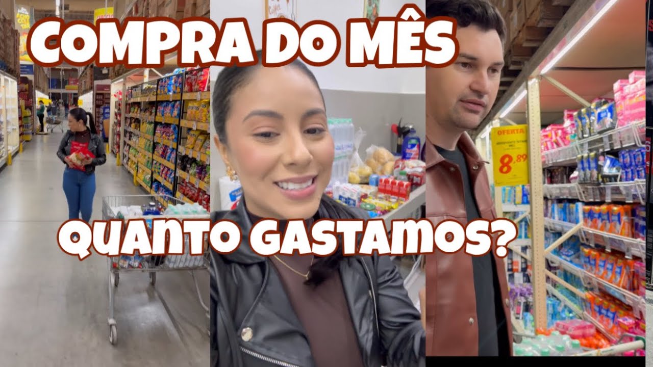 COMPRA DO MÊS NO MERCADO ATACADÃO😍VAMOS VIAJAR PARA SÃO PAULO🫶