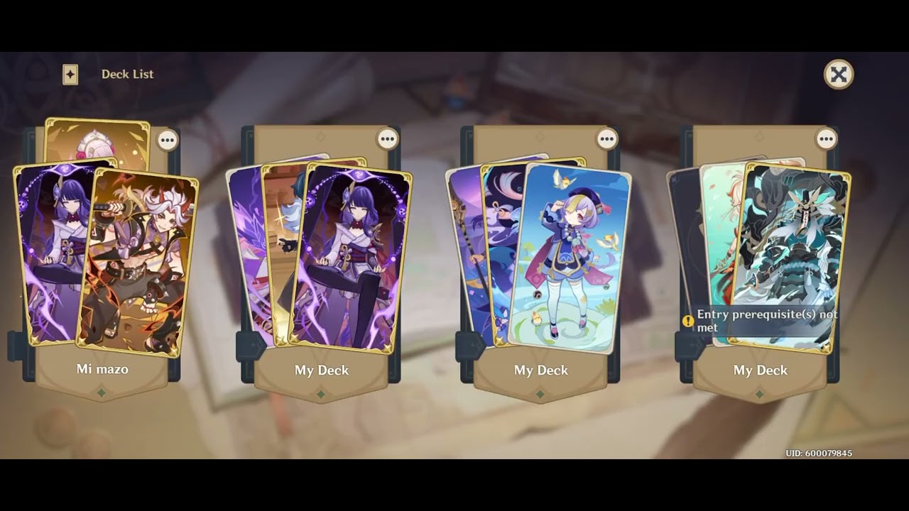 4.0 The Forge Realm's Temper: Game of Wits all challenges + Decks used - Genshin Impact TCG