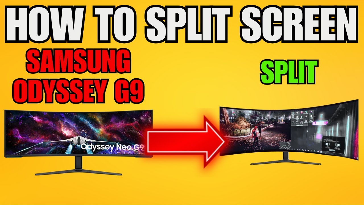 How To Split Screen Samsung Odyssey G9 (2025) - Step by Step
