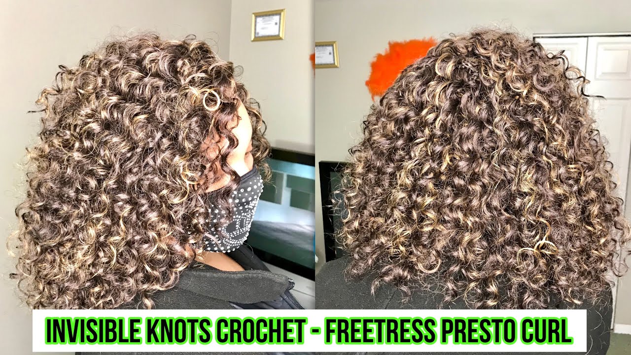 INVISIBLE KNOTS CROCHET - FREETRESS PRESTO CURL